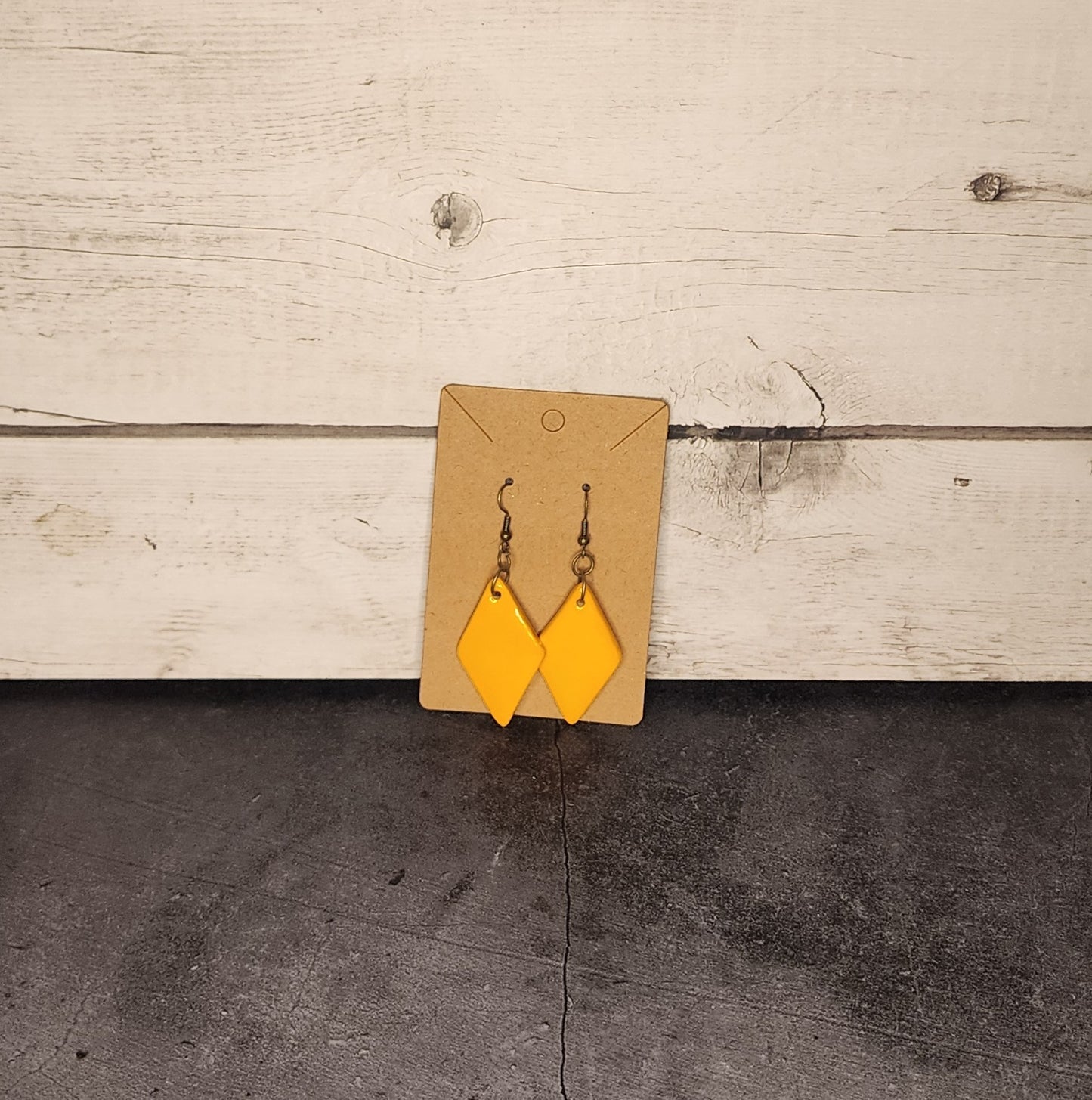 Earrings- Orange Diamond