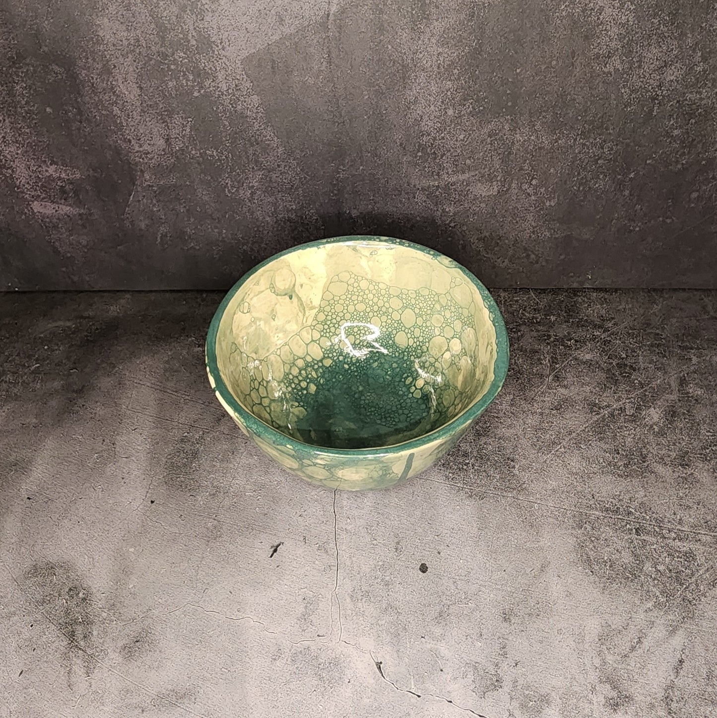 Bowl- Green Bubble