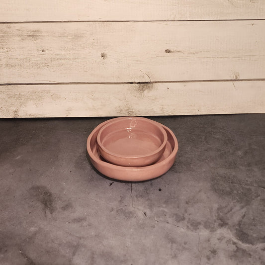 Snack Plate Set- Rosey Purple