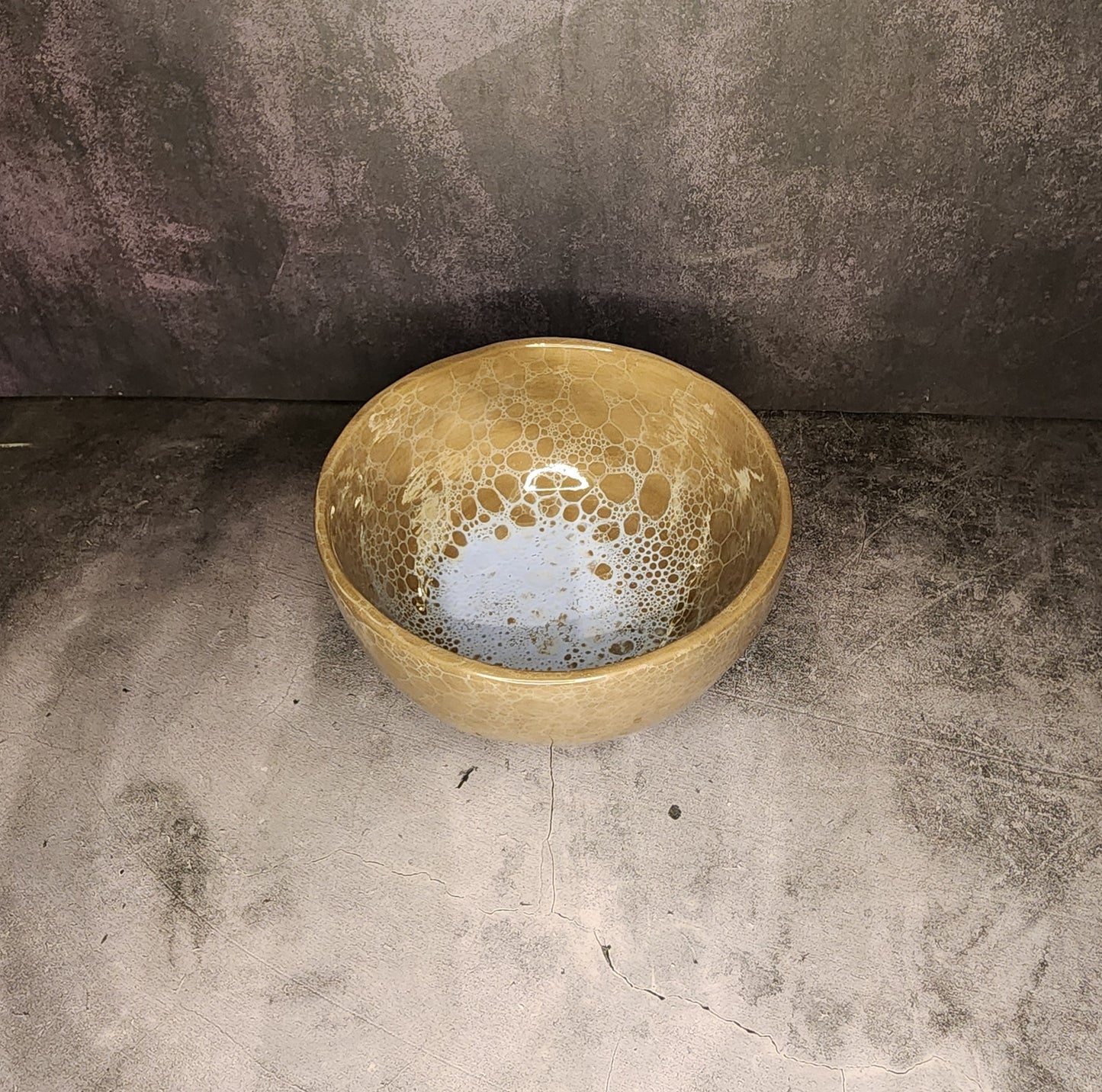 Bowl (Medium)- Powder Blue Bubbles
