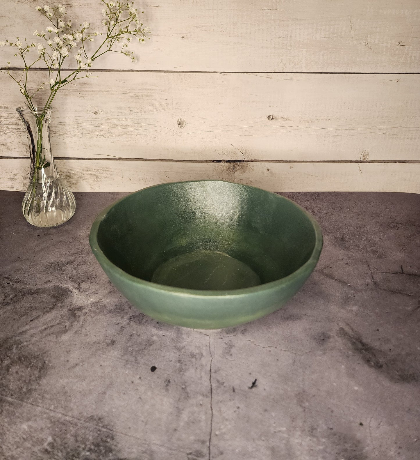 Large Bowl- Matte Green