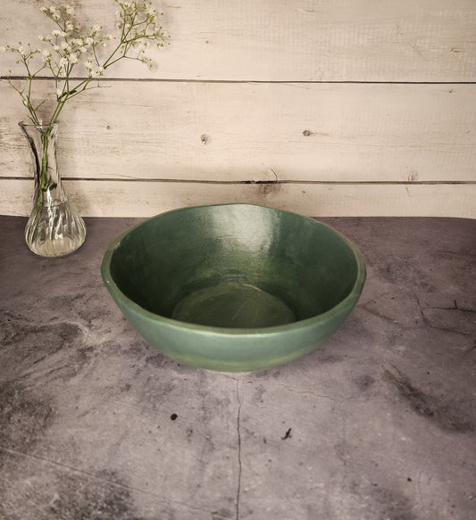 Large Bowl- Matte Green